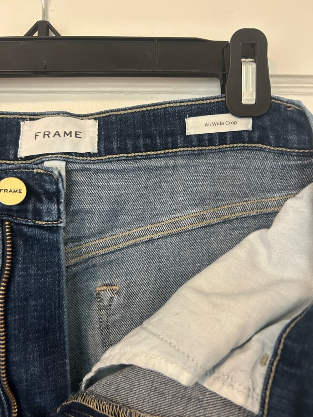 FRAME Ali Wide Leg Crop